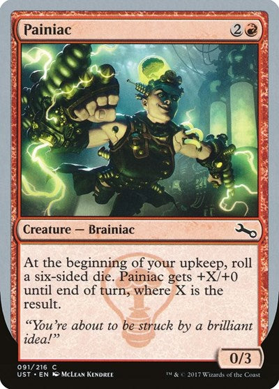 Painiac (UST) #91 Common (Lightly Played) Unstable Magic: The Gathering: 2017