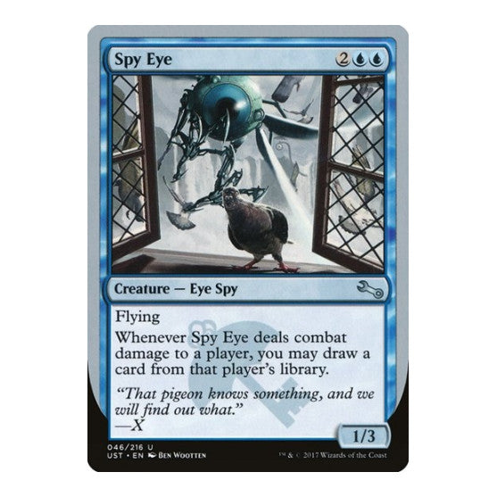 Spy Eye (UST) #46 Uncommon (Lightly Played) Unstable Magic: The Gathering: 2017