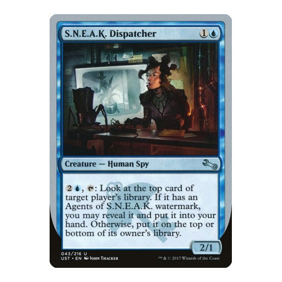 S.N.E.A.K. Dispatcher (UST) #43 Uncommon (Lightly Played) Unstable Magic: The Gathering: 2017