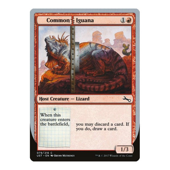 Common Iguana (UST) #79 Common (Lightly Played) Unstable Magic: The Gathering: 2017