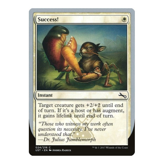 Success! (UST) #24 Common (Lightly Played) Unstable Magic: The Gathering: 2017