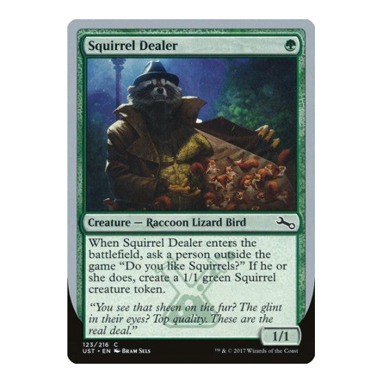 Squirrel Dealer (UST) #123 Common (Lightly Played) Unstable Magic: The Gathering: 2017