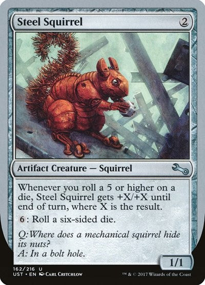 Steel Squirrel (UST) #162 Uncommon (Foil Lightly Played) Unstable Magic: 2017