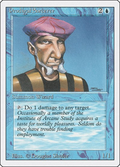 Prodigal Sorcerer (3ED) #75 Common (Heavily Played) Revised Edition Magic: 1994