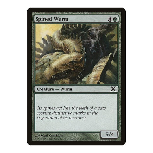 Spined Wurm (10E) #298 Common (Lightly Played) 10th Edition Magic: The Gathering: 2007