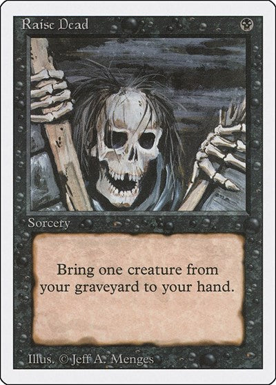 Raise Dead (3ED) #124 Common (Heavily Played) Revised Edition Magic: The Gathering: 1994