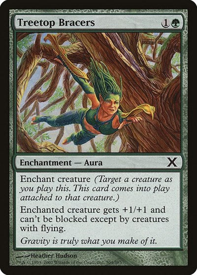 Treetop Bracers (10E) #304★ Common (Lightly Played) 10th Edition Magic: The Gathering: 2007
