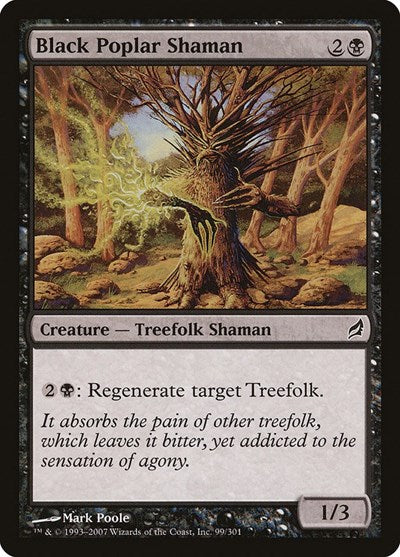 Black Poplar Shaman (LRW) #99 Common (Lightly Played) Lorwyn Magic: The Gathering: 2007
