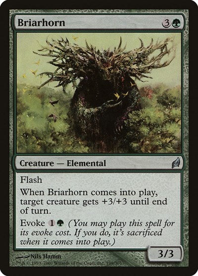 Briarhorn (LRW) #199 Uncommon (Lightly Played) Lorwyn Magic: The Gathering: 2007