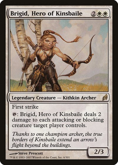Brigid Hero of Kinsbaile (LRW) #6 Rare (Moderately Played) Lorwyn Magic: The Gathering: 2007