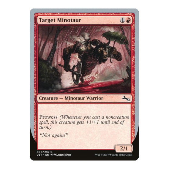 Target Minotaur (B) (UST) #98 Common (Lightly Played) Unstable Magic: The Gathering: 2017