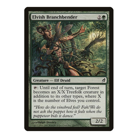 Elvish Branchbender (LRW) #204 Common (Moderately Played) Lorwyn Magic: The Gathering: 2007