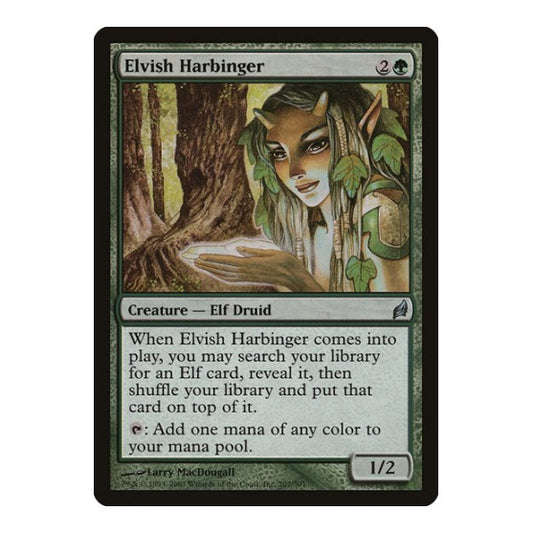 Elvish Harbinger (LRW) #207 Uncommon (Moderately Played) Lorwyn Magic: The Gathering: 2007