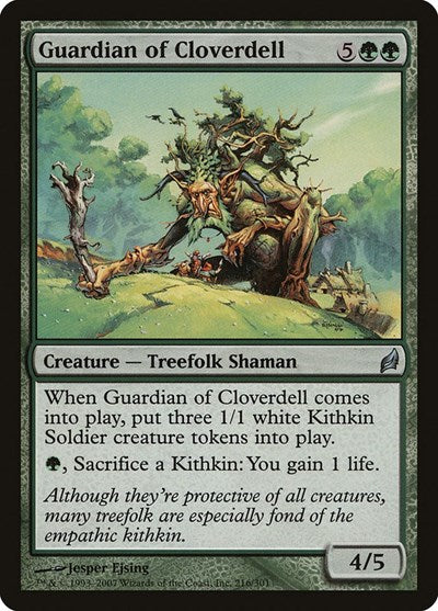 Guardian of Cloverdell (LRW) #216 Uncommon (Lightly Played) Lorwyn Magic: The Gathering: 2007