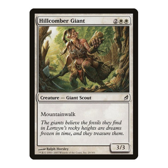 Hillcomber Giant (LRW) #20 Common (Lightly Played) Lorwyn Magic: The Gathering: 2007