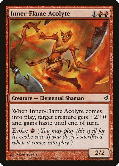 Inner Flame Acolyte (LRW) #181 Common (Foil Lightly Played) Lorwyn Magic: The Gathering: 2007