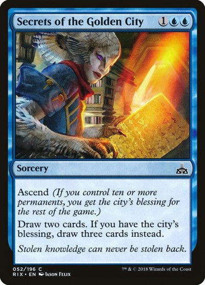 Secrets of the Golden City (RIX) #52 Common (Lightly Played) Rivals of Ixalan Magic: The Gathering: 2018