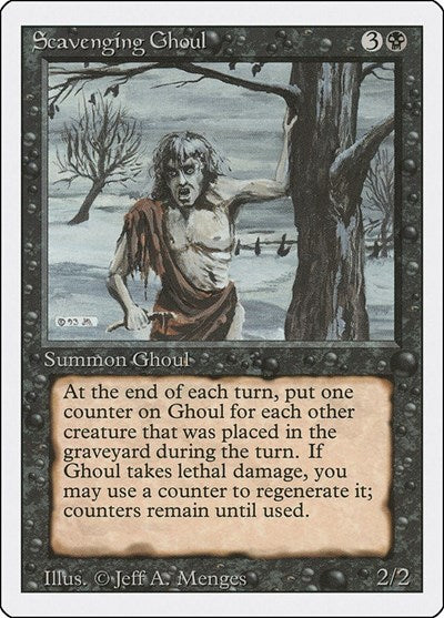Scavenging Ghoul (3ED) #128 Uncommon (Heavily Played) Revised Edition Magic: The Gathering: 1994