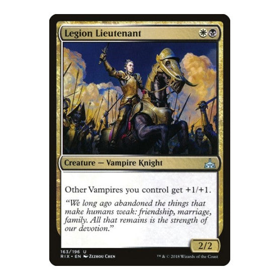 Legion Lieutenant (RIX) #163 Uncommon (Lightly Played) Rivals of Ixalan Magic: The Gathering: 2018
