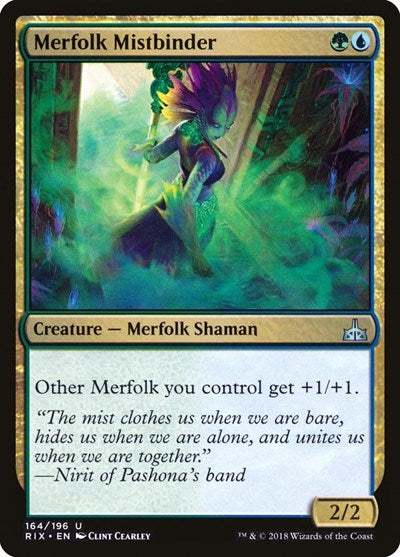 Merfolk Mistbinder (RIX) #164 Uncommon (Lightly Played) Rivals of Ixalan Magic: The Gathering: 2018