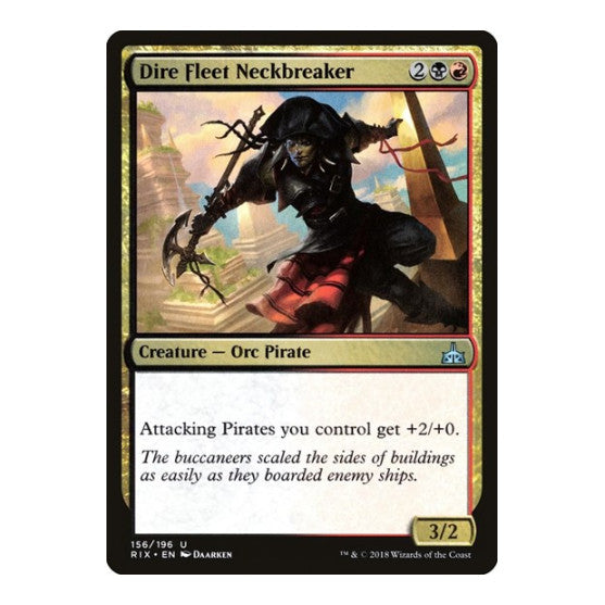 Dire Fleet Neckbreaker (RIX) #156 Uncommon (Lightly Played) Rivals of Ixalan Magic: The Gathering: 2018