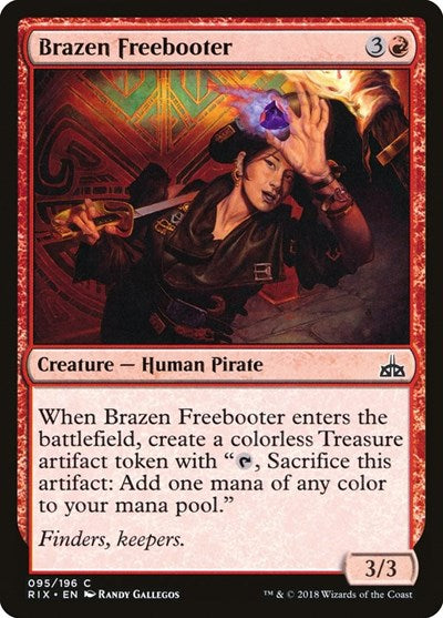Brazen Freebooter (RIX) #95 Common (Lightly Played) Rivals of Ixalan Magic: The Gathering: 2018
