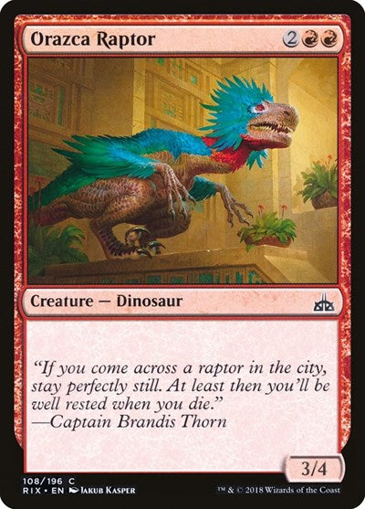 Orazca Raptor (RIX) #108 Common (Lightly Played) Rivals of Ixalan Magic: The Gathering: 2018
