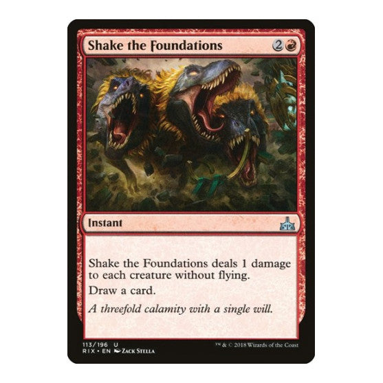 Shake the Foundations (RIX) #113 Uncommon (Lightly Played) Rivals of Ixalan Magic: The Gathering: 2018