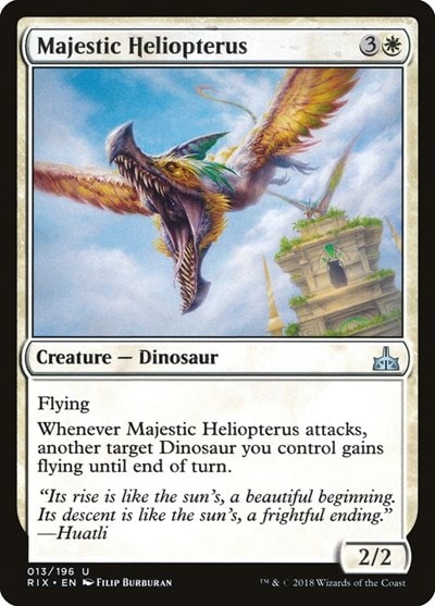 Majestic Heliopterus (RIX) #13 Uncommon (Lightly Played) Rivals of Ixalan Magic: The Gathering: 2018