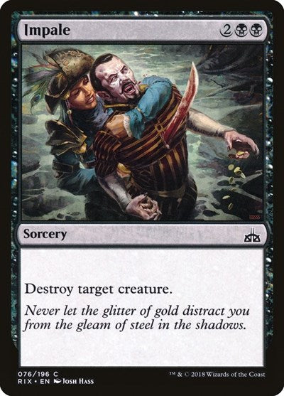 Impale (RIX) #76 Common (Lightly Played) Rivals of Ixalan Magic: The Gathering: 2018
