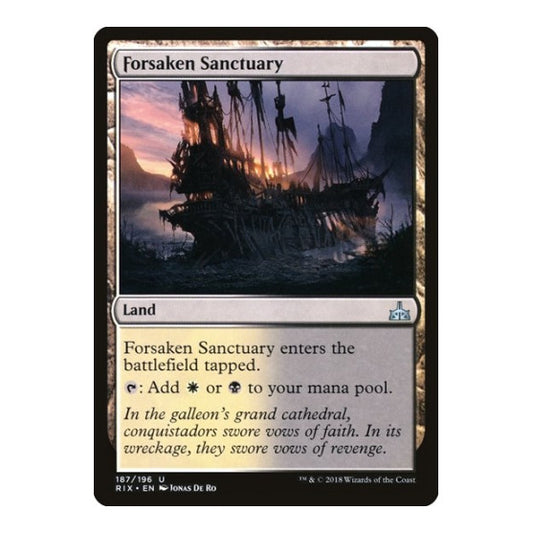 Forsaken Sanctuary (RIX) #187 Uncommon (Lightly Played) Rivals of Ixalan Magic: The Gathering: 2018