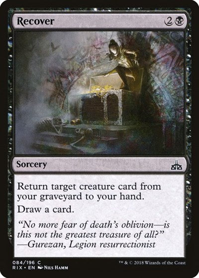 Recover (RIX) #84 Common (Lightly Played) Rivals of Ixalan Magic: The Gathering: 2018