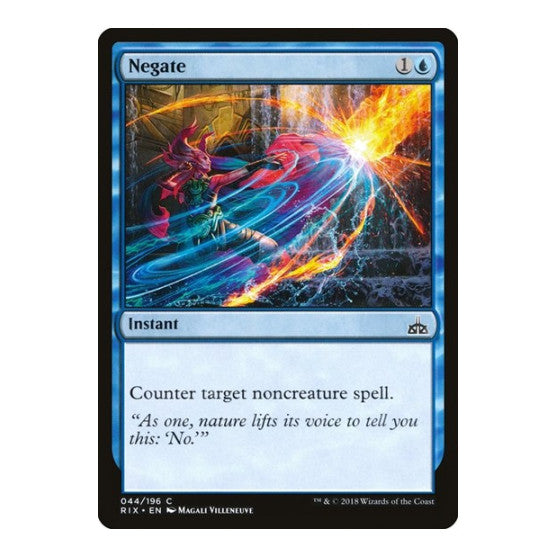 Negate (RIX) #44 Common (Lightly Played) Rivals of Ixalan Magic: The Gathering: 2018