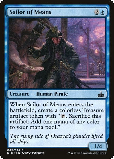 Sailor of Means (RIX) #49 Common (Lightly Played) Rivals of Ixalan Magic: 2018