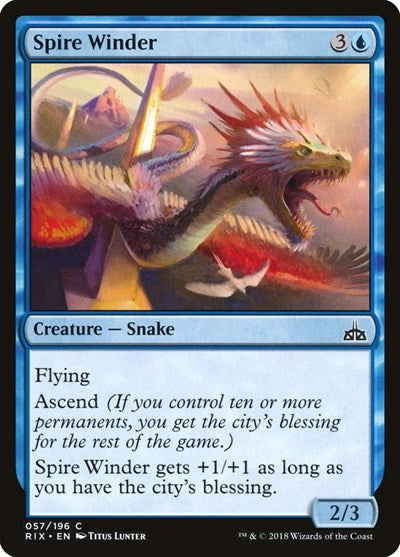 Spire Winder (RIX) #57 Common (Lightly Played) Rivals of Ixalan Magic: The Gathering: 2018