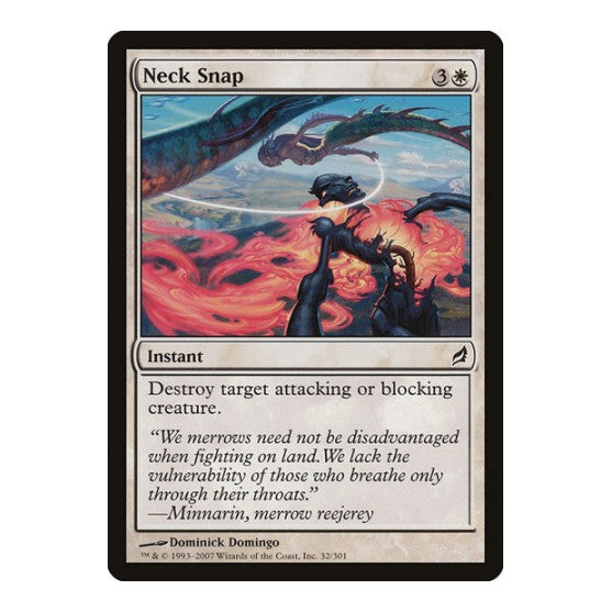 Neck Snap (LRW) #32 Common (Lightly Played) Lorwyn Magic: The Gathering: 2007