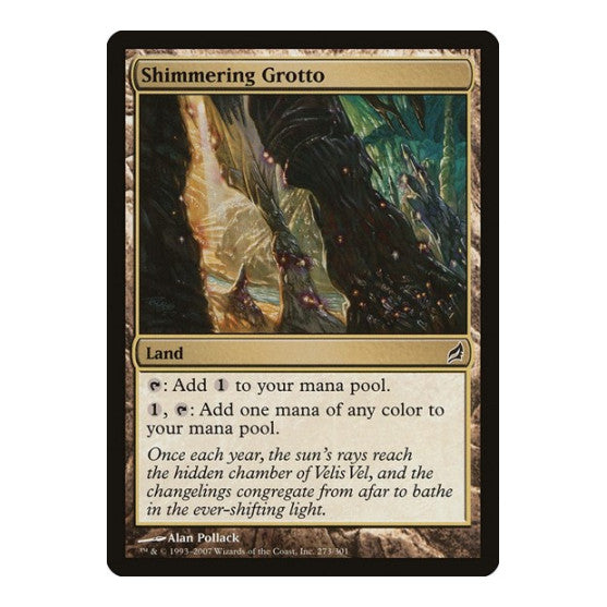 Shimmering Grotto (LRW) #273 Common (Lightly Played) Lorwyn Magic: The Gathering: 2007