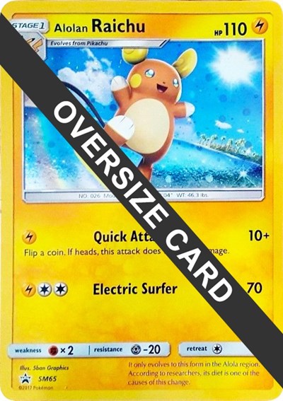 Alolan Raichu SM65 (PR) #SM65 Promo (Holofoil Damaged) Jumbo Cards Pokemon: 2015