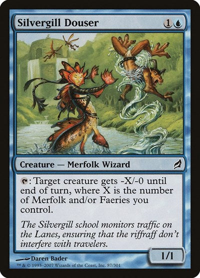 Silvergill Douser (LRW) #87 Common (Near Mint) Lorwyn Magic: The Gathering: 2007