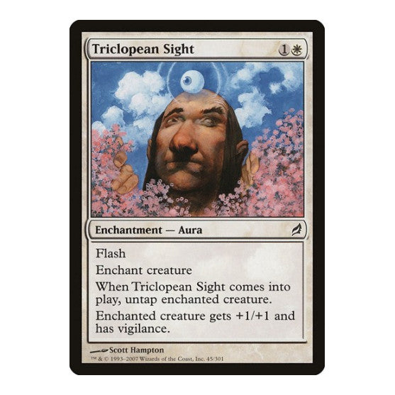 Triclopean Sight (LRW) #45 Common (Moderately Played) Lorwyn Magic: The Gathering: 2007