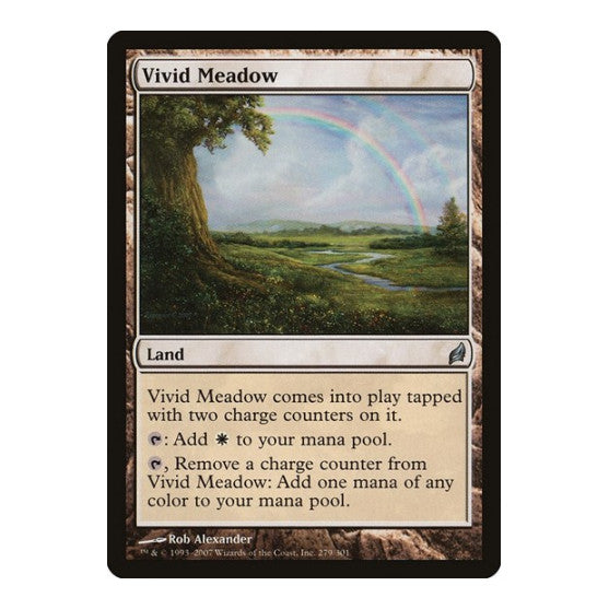Vivid Meadow (LRW) #279 Uncommon (Foil Damaged) Lorwyn Magic: The Gathering: 2007
