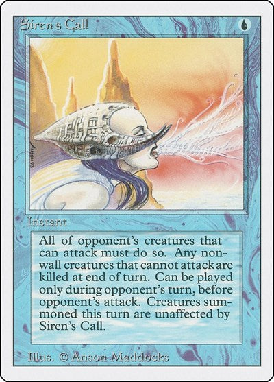 Sirens Call (3ED) #80 Uncommon (Heavily Played) Revised Edition Magic: 1994
