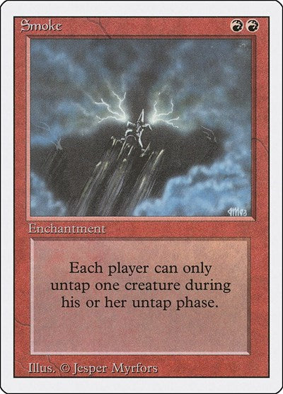 Smoke (3ED) #178 Rare (Heavily Played) Revised Edition Magic: 1994
