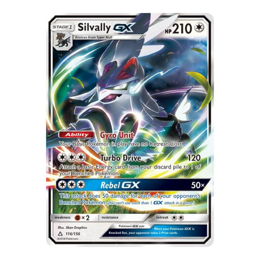 Silvally GX (SM05) #116/156 Ultra Rare (Holofoil Lightly Played) SM - Ultra Prism Pokemon: 2018