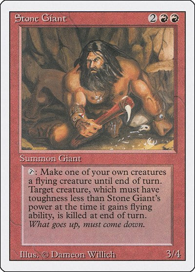 Stone Giant (3ED) #179 Uncommon (Heavily Played) Revised Edition Magic: 1994