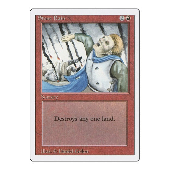 Stone Rain (3ED) #180 Common (Heavily Played) Revised Edition Magic: The Gathering: 1994