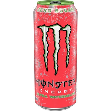 Monster Energy Ultra Watermelon Zero Sugar, 16 oz can