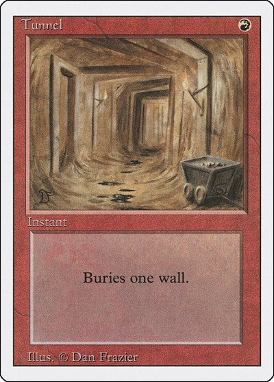 Tunnel (3ED) #181 Uncommon (Moderately Played) Revised Edition Magic: The Gathering: 1994