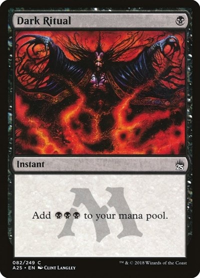 Dark Ritual (A25) #82 Common (Near Mint) Masters 25 Magic: The Gathering: 2018