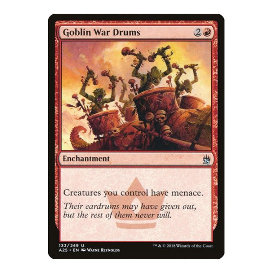 Goblin War Drums (A25) #133 Uncommon (Lightly Played) Masters 25 Magic: The Gathering: 2018